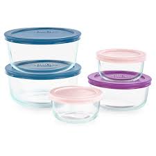 10 Piece Glass Food Storage Container