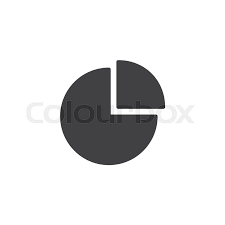 Pie Chart Vector Icon Filled Flat Stock Vector