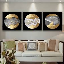 black gold earth abstract picture wall