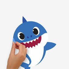 Baby Shark L And Stick Wall Decals