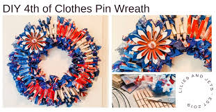 diy 4th of july clothespin wreath