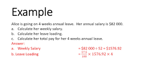 calculating leave loading you