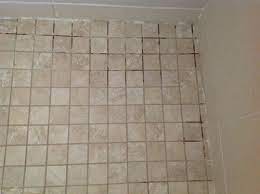 totally renovated bathroom grout has