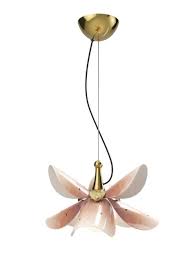 Blossom Hanging Lamp Pink And Golden