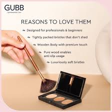 gubb 4 professional makeup brush set fan powder blush eyeshadow brush