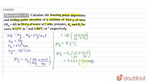 calculate the freezing point depression