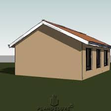 low cost 2 bedroom house plan 70sqm