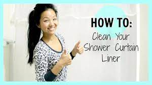 how to clean your shower curtain liner