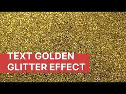 how to make golden glitter effect on