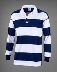 Canterbury Of Nz Hoop Rugby Shirt Navy White Canterbury