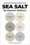 What colors go well with Sherwin Williams sea salt?