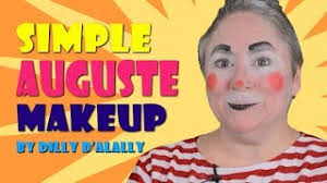 simple auguste clown makeup tutorial by
