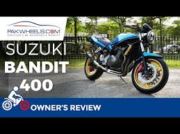 riding suzuki bandit 400 is very