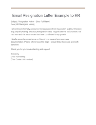 18 email resignation letter exles