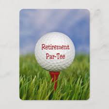 Break out the clubs | tee off with (your name here) golf party invitations. Golf Themed Retirement Party Invitations Zazzle