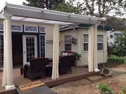 Patio Cover With Curtains Deck