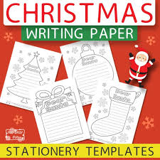 Printable Christmas Writing Stationery Papers Itsy Bitsy Fun