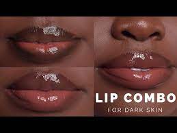 easy everyday lip combo for dark skin
