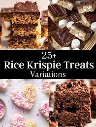 25 rice krispie treats variations