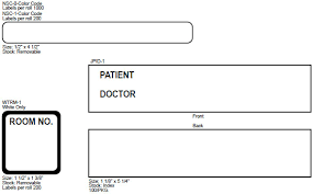 Nursing Patient Chart Labels