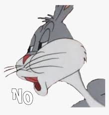 Online, the image has been used as a reaction, commonly paired with the caption no. Bugs Bunny No Meme Freetoedit Bugs Bunny No Meme Hd Png Download Kindpng
