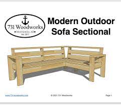 Modern Outdoor Sofa Plans Woodworking