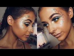 glitter festival inspired makeup