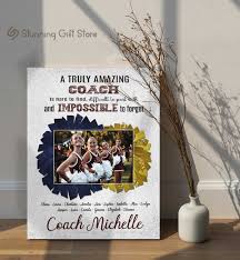 cheer photo gift for coach cheer coach