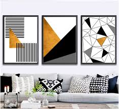 Gold Black And White Printable Wall Art