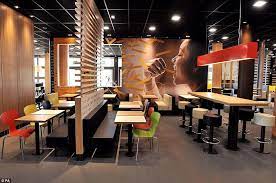 Unfortunately, if your local walmart superstore houses a mcdonald's inside, it may be one of. Mcdonald S Supersized Inside The World S Biggest Fast Food Restaurant Yards From Olympic Stadium Restaurant Interior Design Restaurant Layout Restaurant Interior