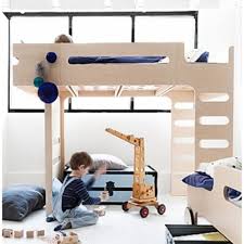 F Designer Kids Loft Bed In Natural Finish Kids Room