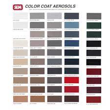 Sem Color Coat Color Card Chart For