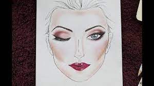 makeup face chart using inexpensive