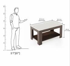 rectangular shape wooden coffee table