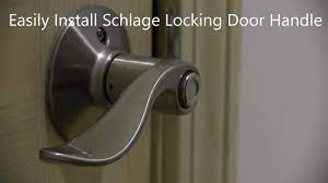 how to install a schlage bed and bath
