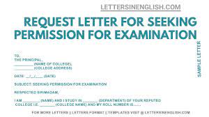 request letter for seeking permission