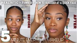 realistic 5 minute everyday makeup