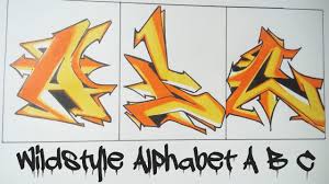 wildstyle graffiti alphabet a b c