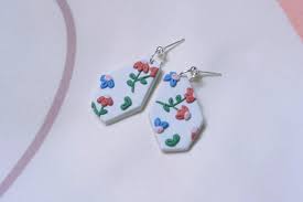 handmade polymer clay earrings