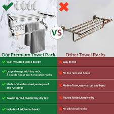Wall Mounted Hotelier Towel Rack