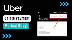 how to delete payment method in uber