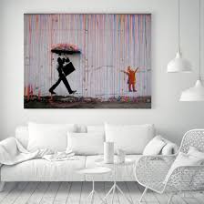 Hd Prints Colorful Rain Wall Art Canvas