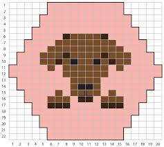 Hexipuff Chart Dog Chocolate Lab Granny Squares
