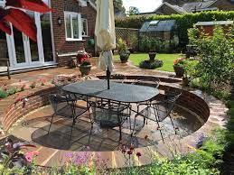 Indian Stone Patio Ideas Autumn Brown