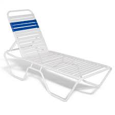 Strap Patio Stackable Chaise Lounge
