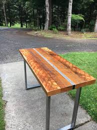 Reclaimed Wood Sofa Table Industrial