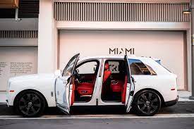Rolls royce suv black with red interior. 2019 Rolls Royce Cullinan White Red Mvp Miami Exotic Rentals