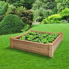 Deluxe Cedar Raised Garden Bed Tool