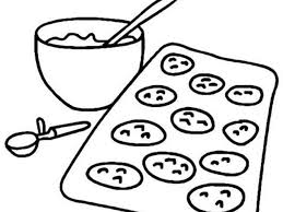 free easy to print cookie coloring