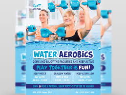 water aerobics cl flyer templates by